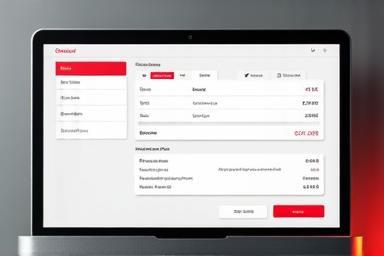 Digitaler Checkout-Bildschirm